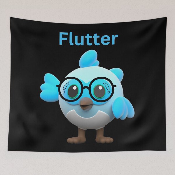 Item preview, Flutter bird logo designed and sold by Redstrawberry13.