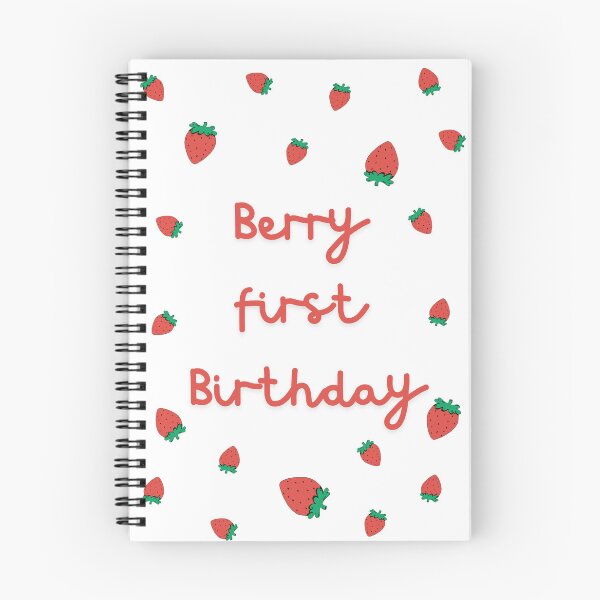 Item preview, Berry first birthday card  designed and sold by bekindclothing-.