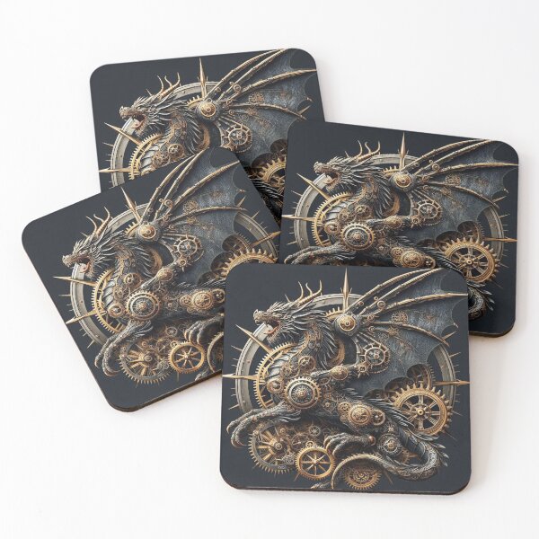 Item preview, Steampunk Dragon and the Great Mechanical Compass designed and sold by Xsquilax.