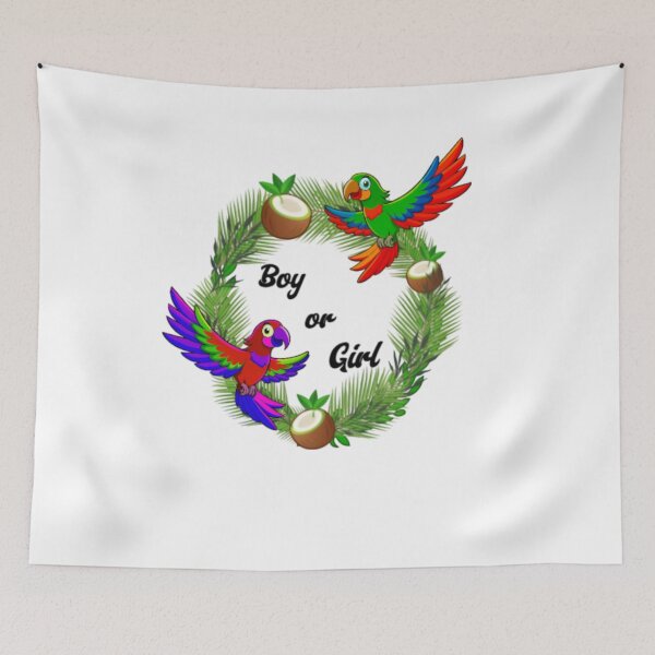 Item preview, Gender Reveal: Parrot theme designed and sold by SparklingMoment.