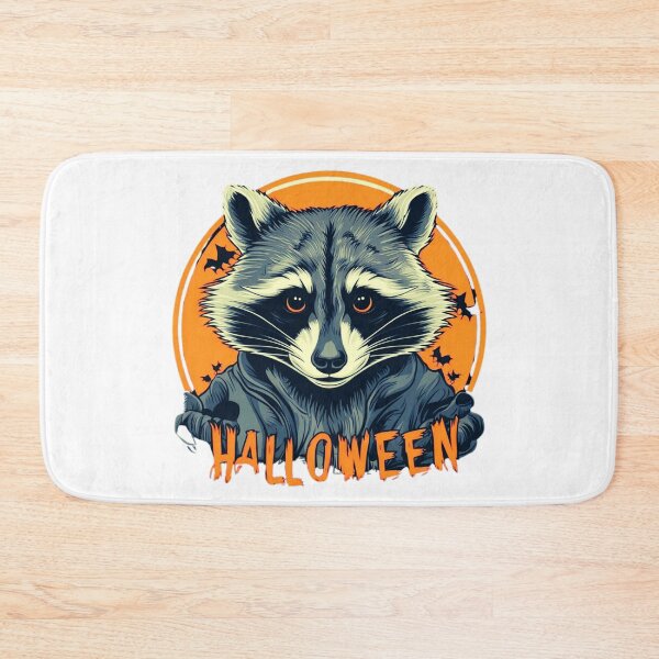 Item preview, Spooky Raccoon Halloween Art with Bats designed and sold by Piters11139.