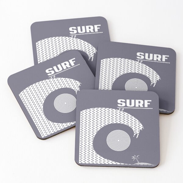 Item preview, Surf and patterns (white version) designed and sold by TomiAx.