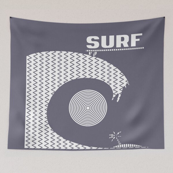 Item preview, Surf and patterns (white version) designed and sold by TomiAx.