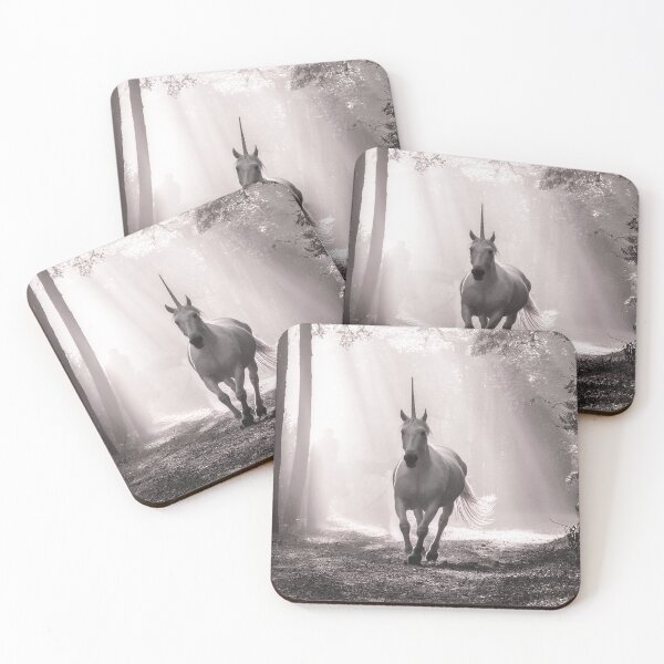 Item preview, Unicorn running in forest  designed and sold by Photopat.