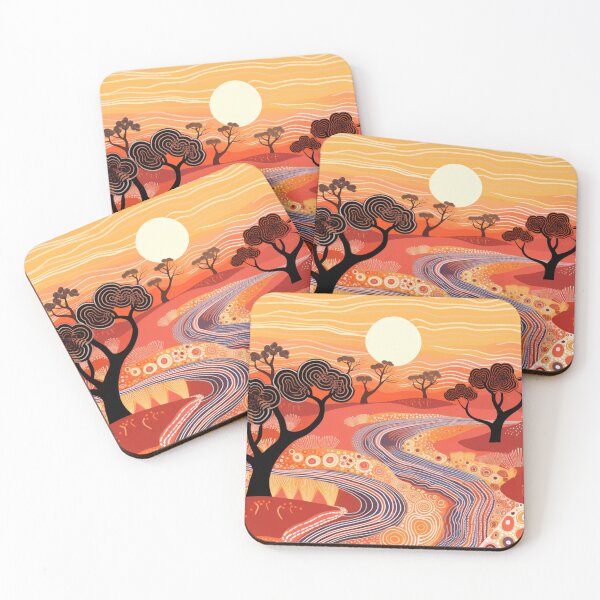 Item preview, Aboriginal Inspired Dot Art - Sunny Day designed and sold by GrinGalore.