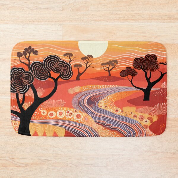 Item preview, Aboriginal Inspired Dot Art - Sunny Day designed and sold by GrinGalore.