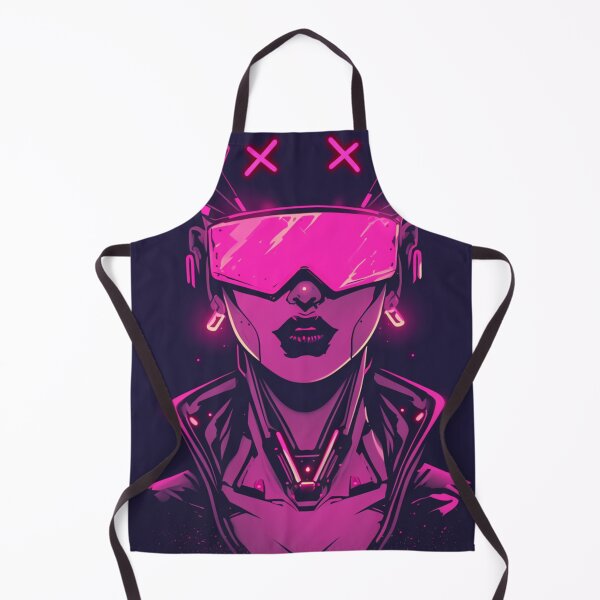 Item preview, Cyberpunk Punk Girl in Glassess Pink Neon designed and sold by Nightarcade.