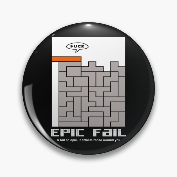 Item preview, Epic Fail | A Fail So Epic, It Effects Those Around You | Tetris designed and sold by W-A-W-A.