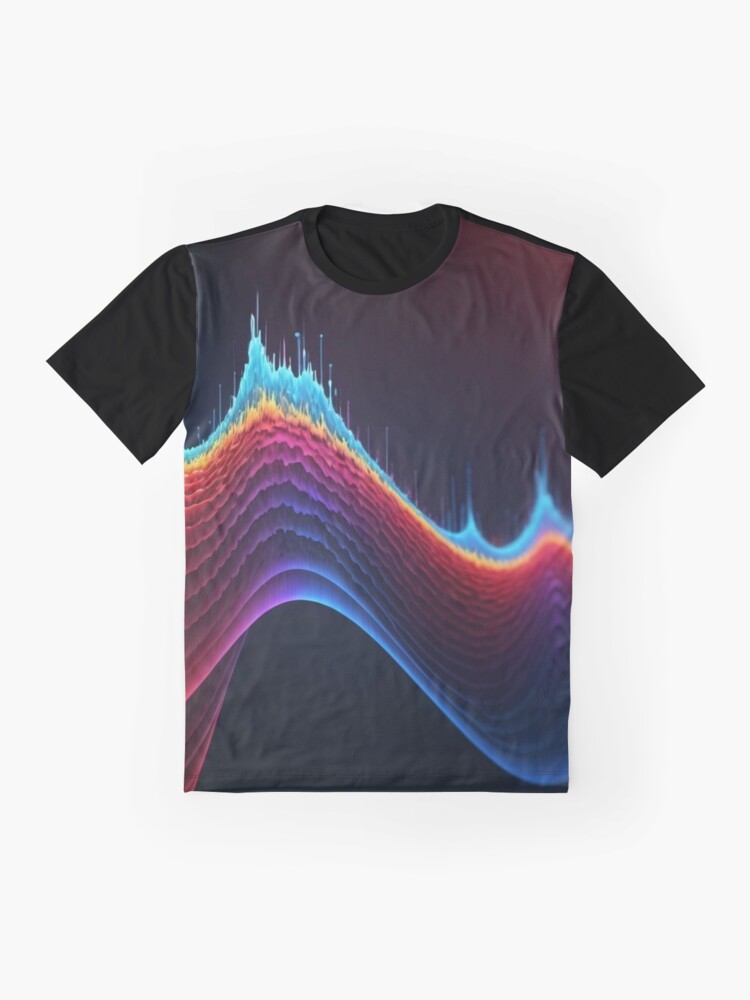 Thumbnail 4 of 5, Graphic T-Shirt, Tracing the Sound Wave designed and sold by eXtraHumans.