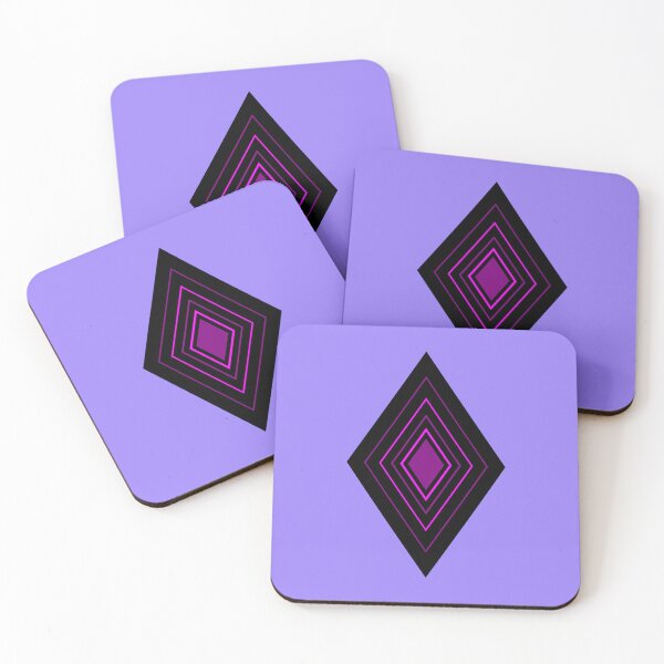 Item preview, Pink Purple Black Diamond Pattern designed and sold by HoppRock.
