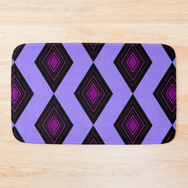Item preview, Pink Purple Black Diamond Pattern designed and sold by HoppRock.