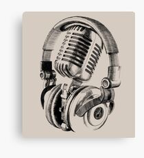 microphone Canvas Print