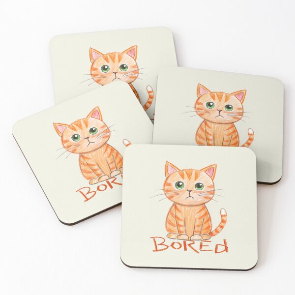 Item preview, Bored Kitty designed and sold by NickTaroDesign.