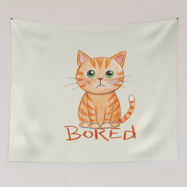 Item preview, Bored Kitty designed and sold by NickTaroDesign.