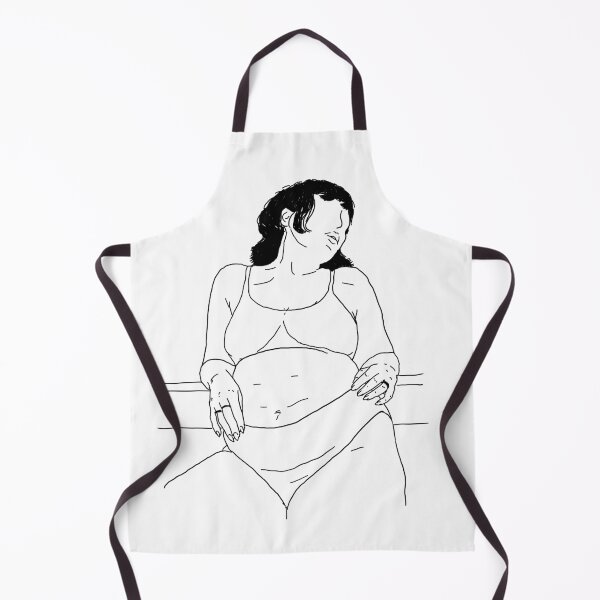 Item preview, Line drawing beautiful woman feeling herself designed and sold by SuzyMae.