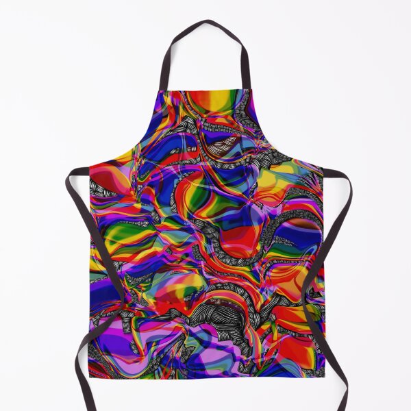 Item preview, Rainbow Bubbling Black and White Stripes designed and sold by BroncoBaby.