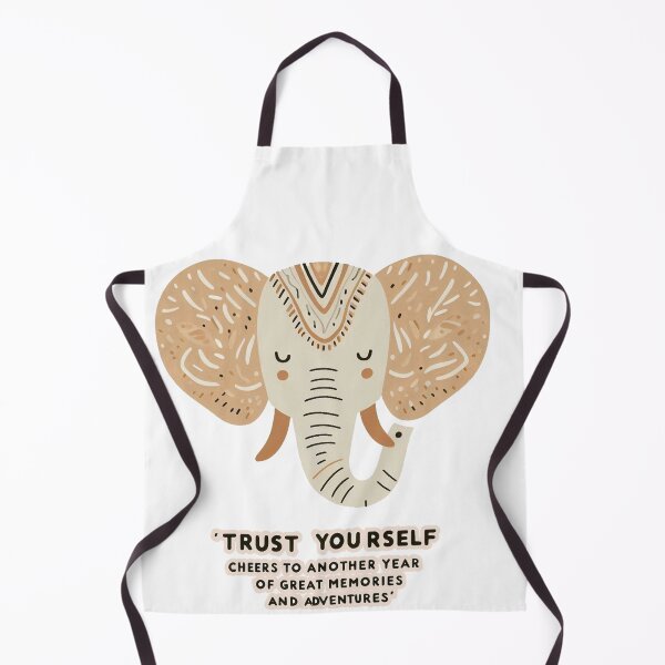 Item preview, Elephant minimal earth Tone Quote "Turst Yourself " designed and sold by Nanthanon.