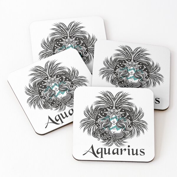 Item preview, Aquarius and Majesty Palm: Celestial Botanical Art designed and sold by ShiroiYozora.