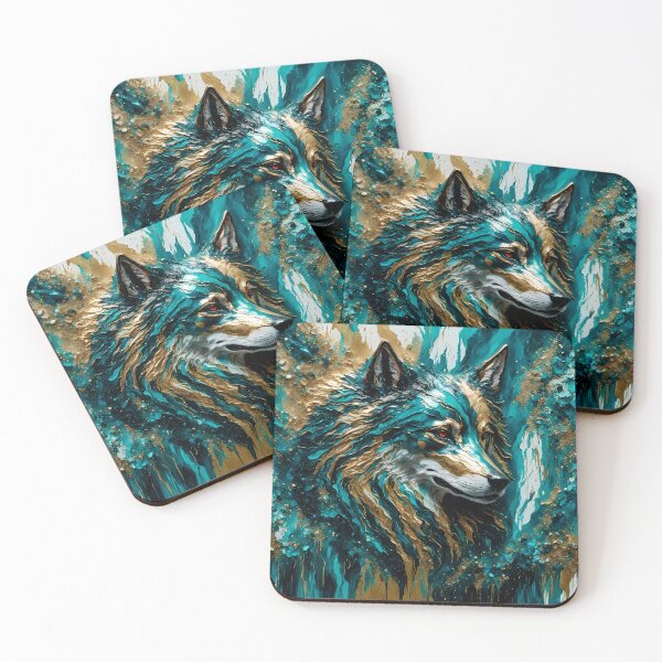 Item preview, Arte abstracto del lobo (6) designed and sold by JJArtCreations.