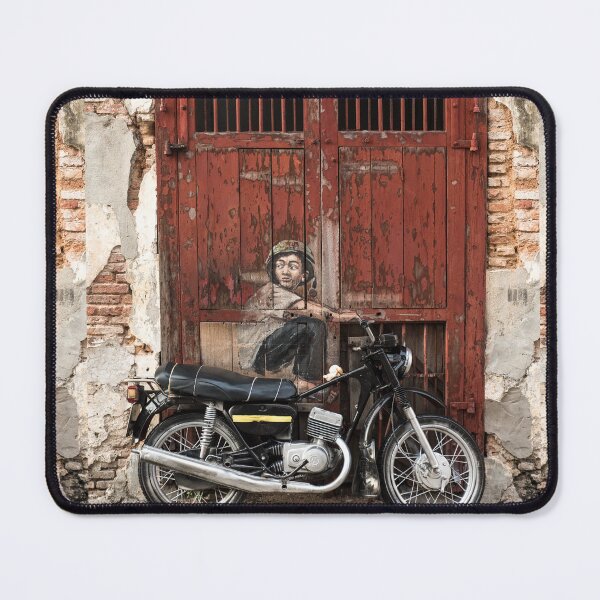 Item preview, Boy On Motorcycle, Penang designed and sold by TRVLR Designs.