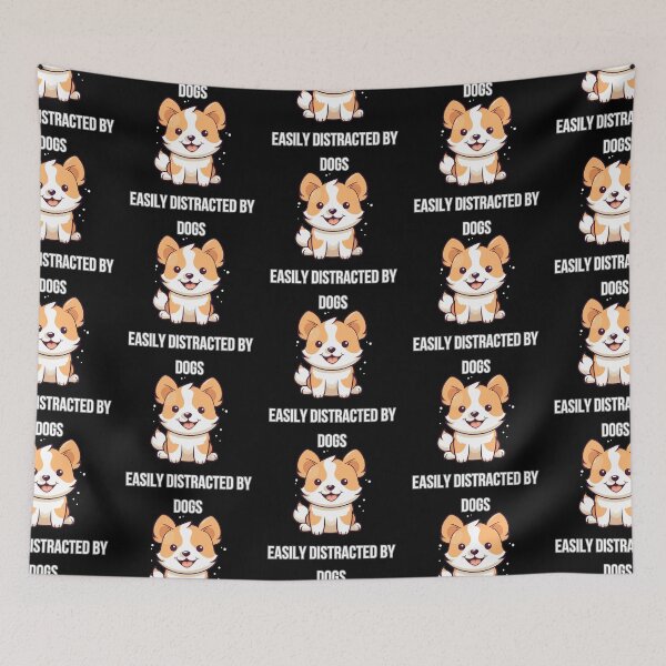 Item preview, Easily Distracted by Dogs designed and sold by toppopin.