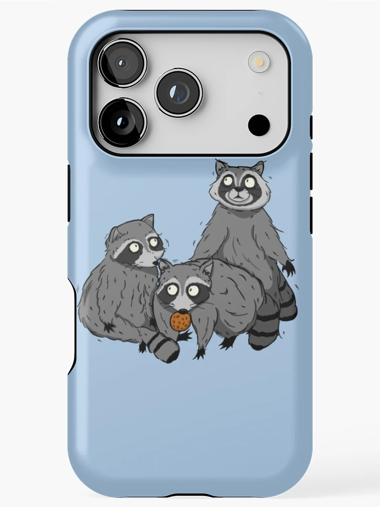 Thumbnail 1 of 4, iPhone Case, Burtonesque Racoons designed and sold by Riot-Lola.
