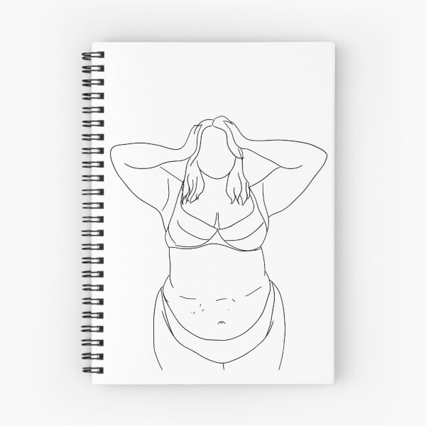 Item preview, Line drawing beautiful woman feeling herself designed and sold by SuzyMae.