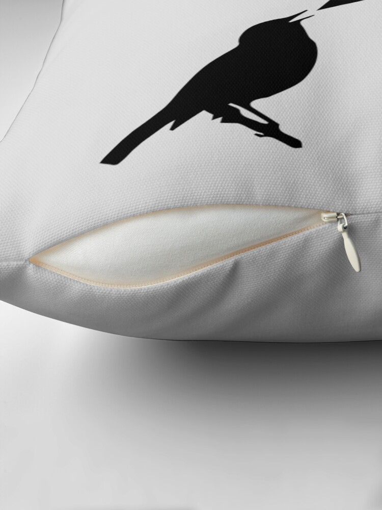 Thumbnail 2 of 4, Pillow, Blackbird designed and sold by hellofanverse.