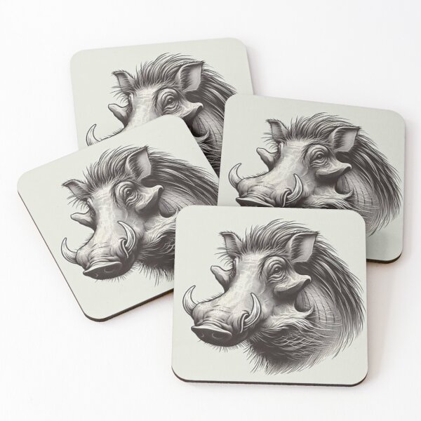 Item preview, Wild Warthog Drawing designed and sold by BonoloStore.