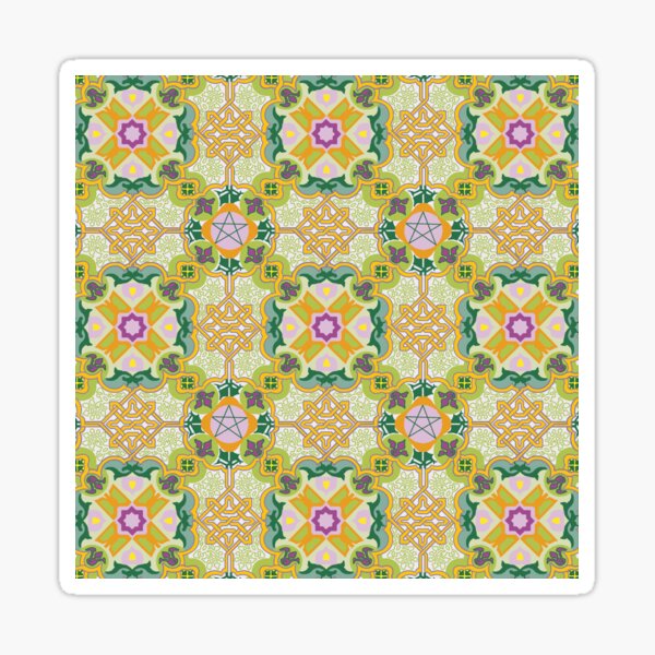 Item preview, Alhambra - Tile 2 - green variation designed and sold by JoseYeste.