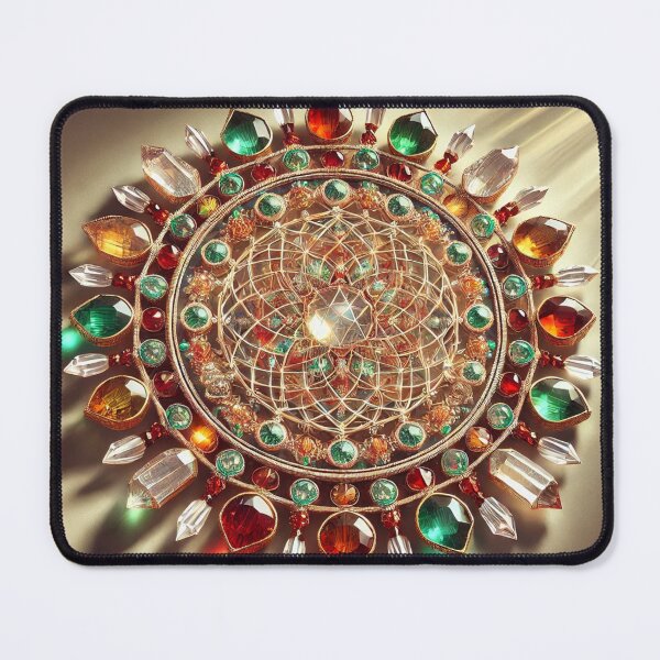 Item preview, Gem-Encrusted Sri Yantra designed and sold by WildVista.