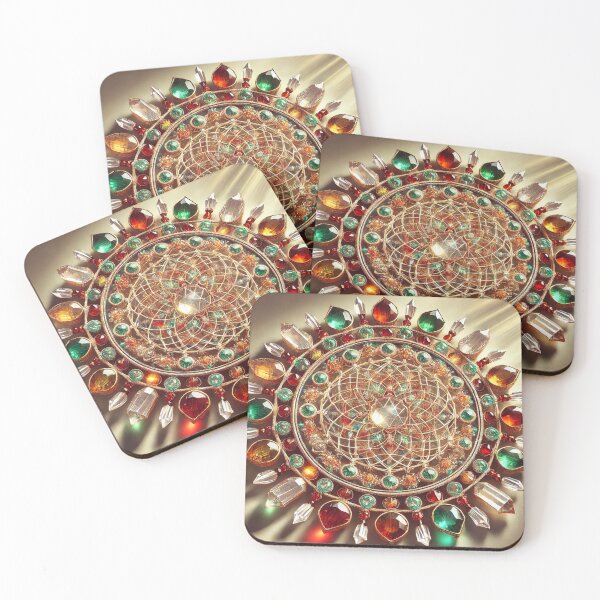 Item preview, Gem-Encrusted Sri Yantra designed and sold by WildVista.
