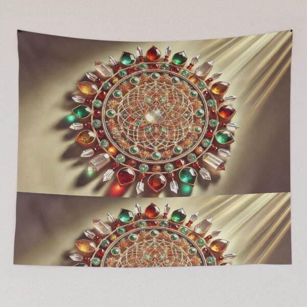 Item preview, Gem-Encrusted Sri Yantra designed and sold by WildVista.