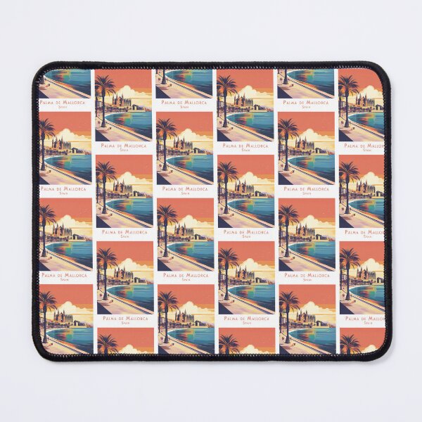 Item preview, Retro travel poster Palma de Mallorca - Vintage art for beach lovers and travelers designed and sold by pod24.