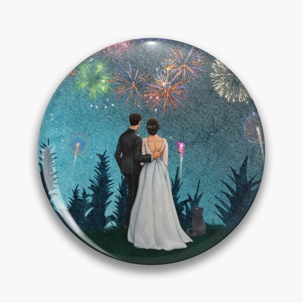 Item preview, Outdoor Wedding Night Scene with Cat designed and sold by 7MoonTales.