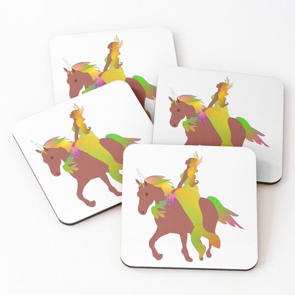 Item preview, Mermaid with Brown Skin on Brown Unicorn Sticker designed and sold by Art in My Loft.