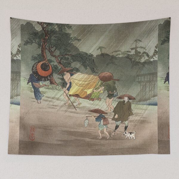 Item preview, Rain at Ochanomizu by Takahashi Shotei designed and sold by Takeda-art.
