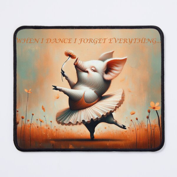 Item preview, Orange Pig Ballet designed and sold by Blue Horse Photo Magic.