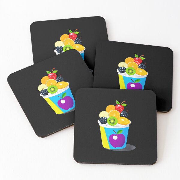 Item preview, Colorful Yogurt Cup with Fresh Fruits designed and sold by artwaves.