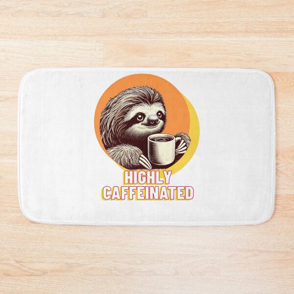 Item preview, Funny Coffee Lover Sloth | Highly Caffeinated  designed and sold by DesignTreasure.