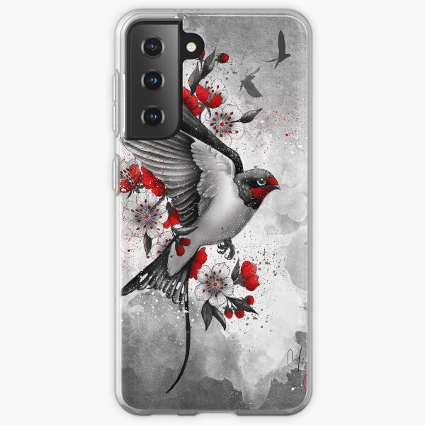 swallows and sakuras Samsung Galaxy Soft Case
