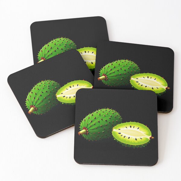 Item preview, Soursop fruit, whole and halved designed and sold by artwaves.