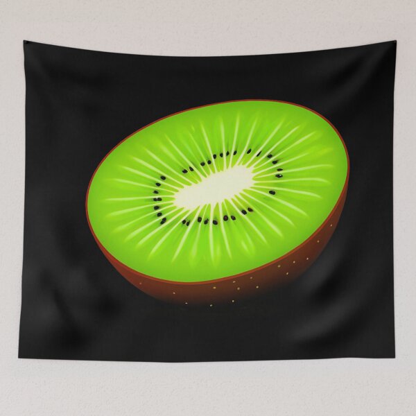 Item preview, Slice of Fresh Green Kiwifruit designed and sold by artwaves.
