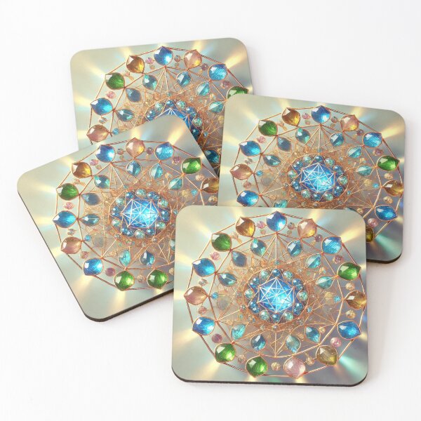 Item preview, Gem-Encrusted Crystal Merkaba designed and sold by WildVista.
