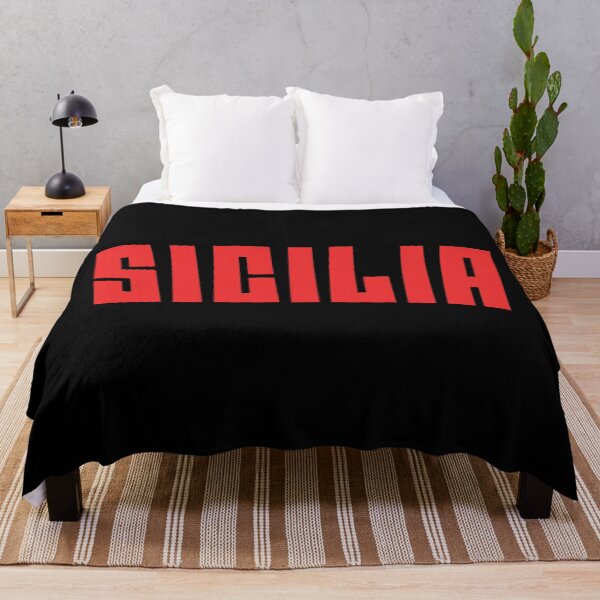 Item preview, Sicilia - Sicily - red print designed and sold by retropetrol.