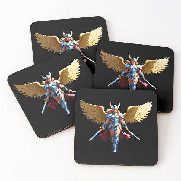 Item preview, Valkyrie in Battle Armor with Wings designed and sold by artwaves.