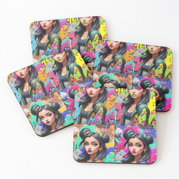 Item preview, cute girl in warhol style , fantasy art  designed and sold by PineappleBlend.
