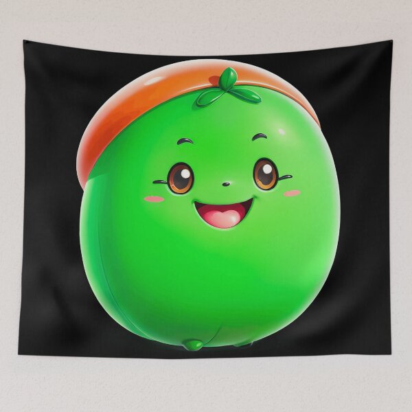 Item preview, Adorable green cartoon bean character designed and sold by artwaves.