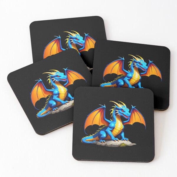 Item preview, Vibrant Blue Knucker Dragon Illustration designed and sold by artwaves.