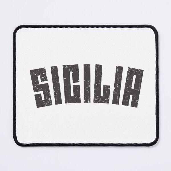 Item preview, Sicilia - Sicily - distressed, worn, vintage, black print designed and sold by retropetrol.